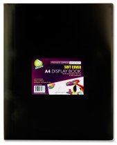 PREMIER OFFICE A4 80 POCKET DISPLAY BOOK - SOFT COVER 3 ASST.