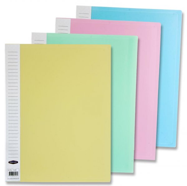 PREMTO PASTEL A4 40 POCKET DISPLAY BOOK 4 ASST.