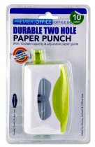 PREMIER OFFICE 2 HOLE PAPER PUNCH 3 ASST.