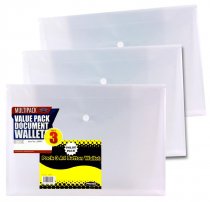 PREMIER PKT.3 A4 BUTTON WALLETS