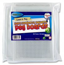 CLEVER KIDZ 207x153mm DECORATE THE PEG BOARD Single item