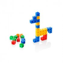 CLEVER KIDZ BAG 100 COLOURED LINKING CUBES