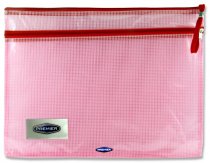 PREMIER OFFICE B4 DOUBLE ZIP MESH WALLET 3 ASST.