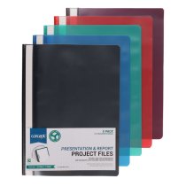 PREMIER OFFICE PKT.5 A4 ASST COLOURS PROJECT FILES