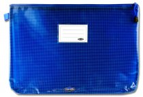 PREMIER OFFICE B4 EXTRA DURABLE MESH WALLET - PRINTERS BLUE