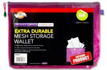 PREMIER OFFICE B4 EXTRA DURABLE MESH WALLET - PURPLE