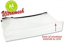 PREMTO A4 XXL ULTRAMESH EXPANDING WALLET - CLEAR PEARL