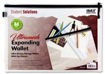 PREMTO A4 XXL ULTRAMESH EXPANDING WALLET - CLEAR PEARL