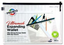 PREMTO A4 XXL ULTRAMESH EXPANDING WALLET - CLEAR PEARL