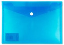 PREMIER UNIVERSAL A5 BUTTON WALLET ENVELOPE CLEAR 4 ASST.