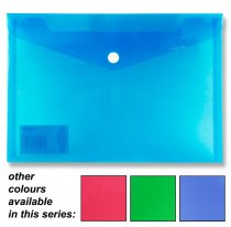 PREMIER UNIVERSAL A5 BUTTON WALLET ENVELOPE CLEAR 4 ASST.