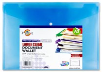 PREMIER OFFICE A3 BUTTON DOCUMENT WALLET 4 ASST.