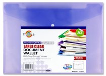 PREMIER OFFICE A3 BUTTON DOCUMENT WALLET 4 ASST.