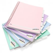 PREMTO PASTEL A4 250pg PP 5 SUBJECT WIRO PROJECT BOOK 4 ASST.