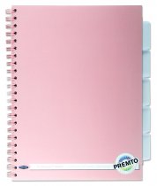 PREMTO PASTEL A4 250pg PP 5 SUBJECT WIRO PROJECT BOOK 4 ASST.