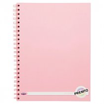 PREMTO PASTEL A4 200pg WIRO NOTEBOOK 4 ASST.