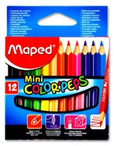 MAPED BOX 12 COLOR'PEPS MINI COLOURING PENCILS