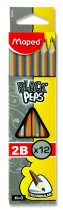 MAPED BLACK'PEPS TRIANGULAR GRAPHITE PENCIL - 2B