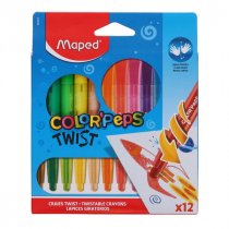MAPED COLOR'PEPS TWIST PKT.12 TWISTABLE CRAYONS
