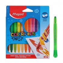 MAPED COLOR'PEPS TWIST PKT.12 TWISTABLE CRAYONS