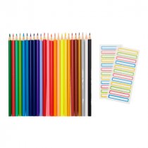 MAPED COLOR'PEPS PKT.24 COLOUR PENCILS & LABELS