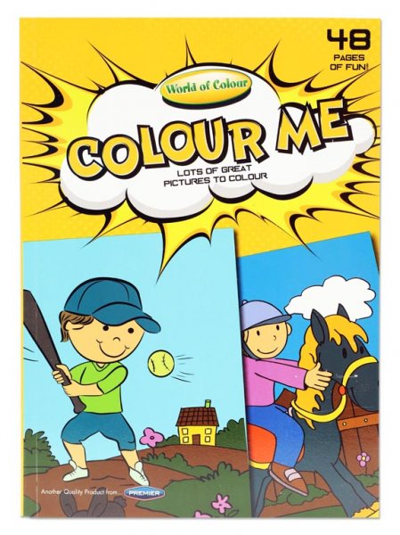 WOC A4 48pg COLOURING BOOK - BOLD