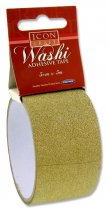 * ICON CRAFT 5m x 5cm WASHI TAPE - GOLD GLITTER