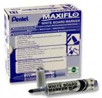 *PENTEL MAXIFLO WHITEBOARD MARKER BULLET TIP - BLUE