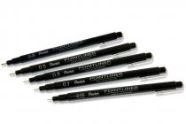 PENTEL ARTS S20P BOX 5 ASST SIZES POINTLINER FINELINER PENS