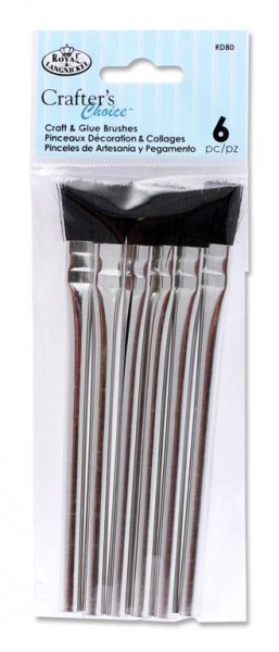 CRAFTER'S CHOICE PKT.6 CRAFT & GLUE BRUSHES