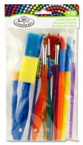 PKT.15 COLOURFUL BRUSHES SET