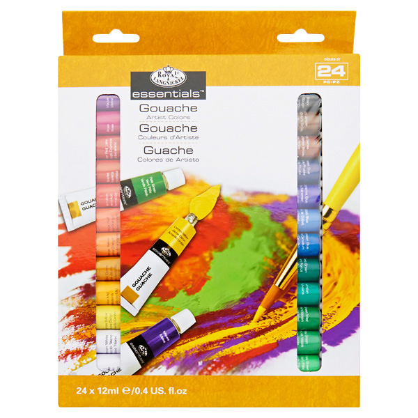 ESSENTIALS 24x12ml GOUACHE PAINT SET