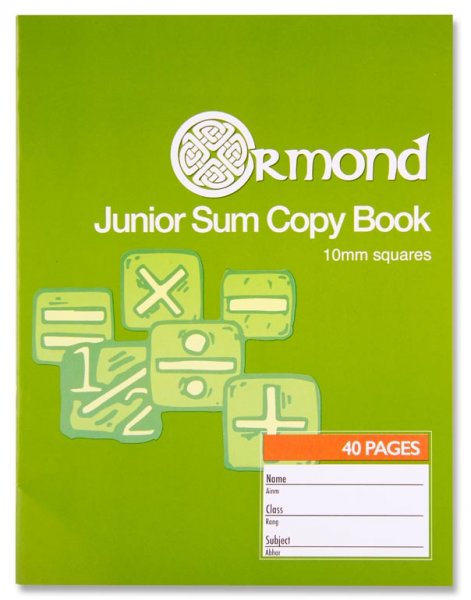 ORMOND 40pg 10mm Sq JUNIOR SUM COPY