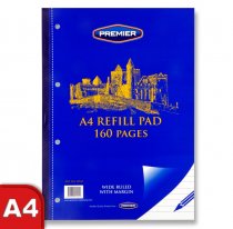 PREMIER A4 160pg REFILL PAD - SIDE