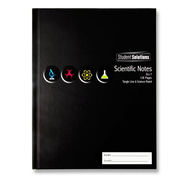 STUDENT SOLUTIONS 9x7 128pg HARDCOVER SCIENCE BOOK
