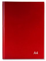 PREMIER PKT.4 A4 160pg HARDCOVER NOTEBOOK - BOLD