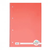 PREMTO A4 160pg SPIRAL NOTEBOOK 5 ASST.