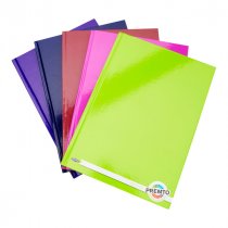 PREMTO S2 PKT.5 A4 160pg ASST. HARDCOVER NOTEBOOKS