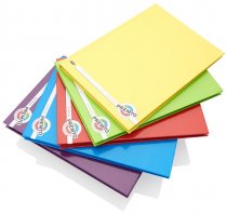 PREMTO A5 160pg HARDCOVER NOTEBOOKS S-1 5 ASST.