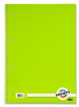 PREMTO A4 320pg SPIRAL NOTEBOOK 3 ASST.