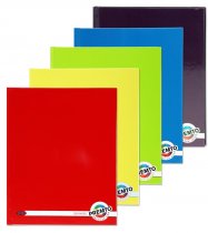 PREMTO 9x7 128pg HARDCOVER NOTEBOOK S-1 5 ASST.