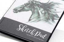 ICON A5 135gsm HARDCOVER SKETCH BOOK 64 SHEET - BLACK