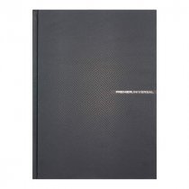 PREMIER A4 160pg HARDCOVER NOTEBOOK - BOLD 4 ASST.