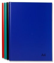 PREMIER A4 160pg HARDCOVER NOTEBOOK - BOLD 4 ASST.