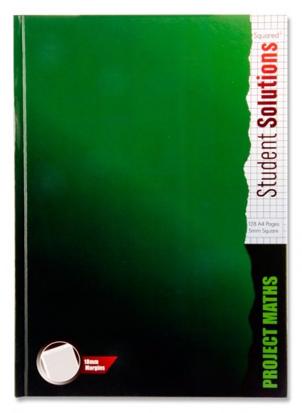 STUDENT SOLUTIONS A4 128pg 5mm Sq HARDCOVER PROJECT MATHS
