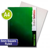 STUDENT SOLUTIONS A4 128pg 5mm Sq HARDCOVER PROJECT MATHS