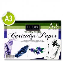 ICON A3 135gsm CARTRIDGE PAPER 40 SHEETS
