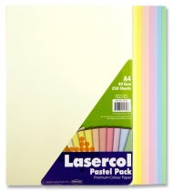 LASERCOL A4 80gsm COLOUR PAPER 1/2 REAM - PASTEL