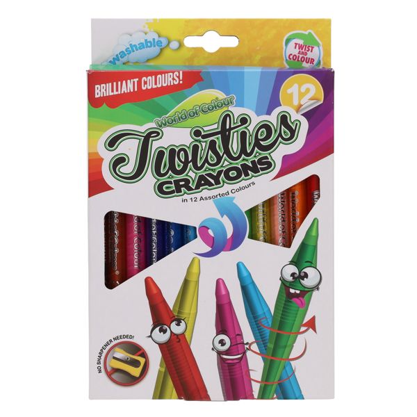 WOC PKT.12 TWISTIES CRAYONS