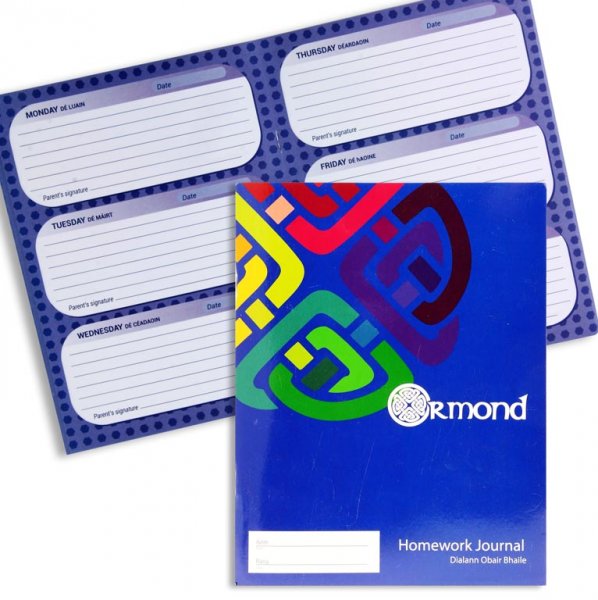 ORMOND 88pg PRIMARY HOMEWORK JOURNAL - PURPLE